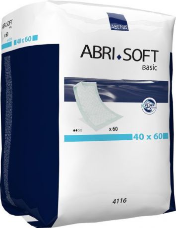 Пеленки впитывающие Abena Abri-Soft Basic, 40 х 60 см, 750 мл, 60 шт