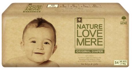 Nature Love Mere Подгузники Original Basic от 2 кг 54 шт
