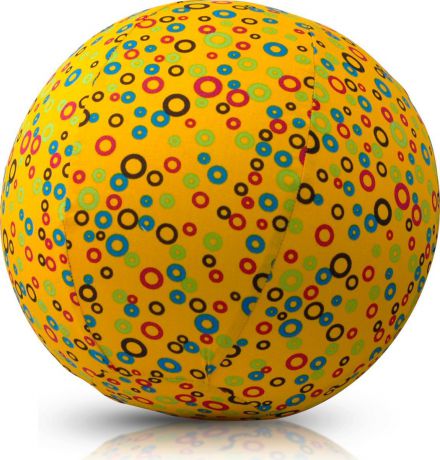 BubaBloon Чехол для воздушного шарика Кружочки цвет желтый