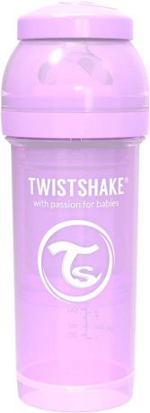 Бутылочка для кормления Twistshake Pastel антиколиковая, 78258, фиолетовый, 260 мл