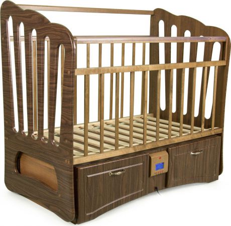 Кровать Daka Baby "Укачай-ка 06. Валенсия", цвет: орех