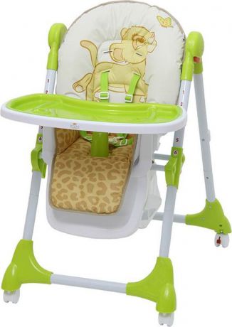Стульчик для кормления Polini Kids Disney Baby 470 Король лев, 827428, зеленый