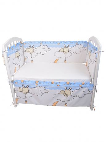 Бортик для кроватки Dream Royal Луняшки, голубой
