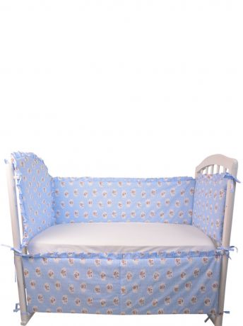 Бортик для кроватки Dream Royal Барашки, голубой