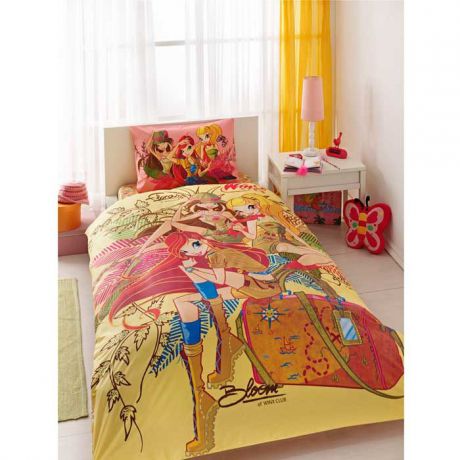 Комплект для спальни детский "Winx Group Nature Love": покрывало 180 х 240 см, наволочка 50 х 70 см