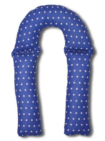 Чехол для подушки для беременных Body Pillow трансформер форма U звезды комби, синий