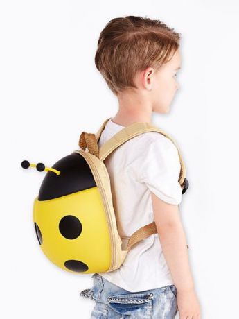 Ранец SUPERCUTE "Детский рюкзак Божья Коровка", цвет: желтый