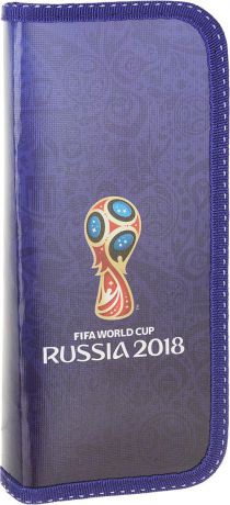 Пенал Hatber ЧМ по футболу 2018 Кубок мира, H254172, синий