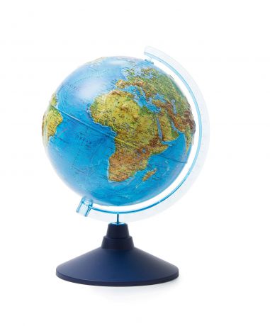 Глобус Globen Земли физический рельефный, диаметр 210 мм