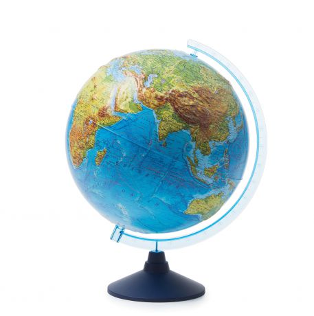 Глобус Globen Земли физический рельефный, диаметр 32 см