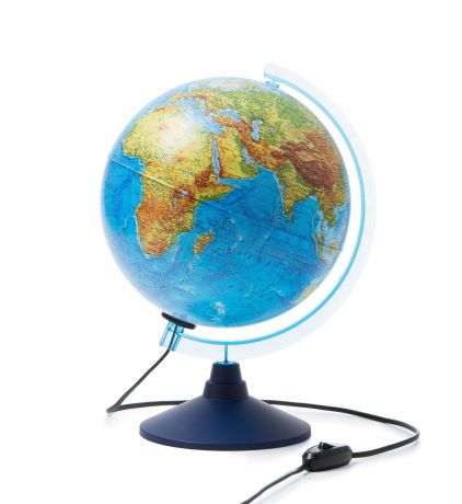 Глобус Globen Земли физический с подсветкой, диаметр 250 мм