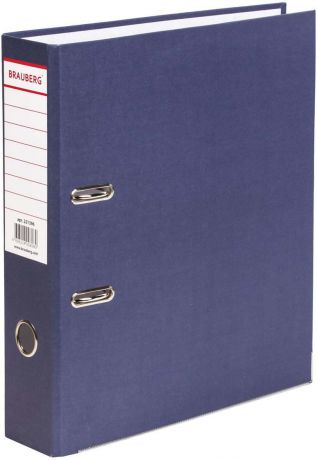 Папка-регистратор Brauberg Eco, А4, корешок 80 мм, 221396, синий