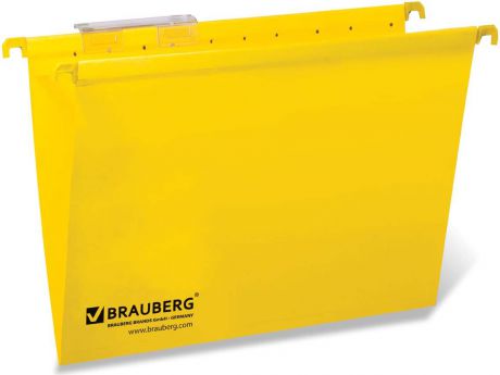 Комплект подвесных папок Brauberg, А4, 231790, желтый, 80 листов, 10 шт