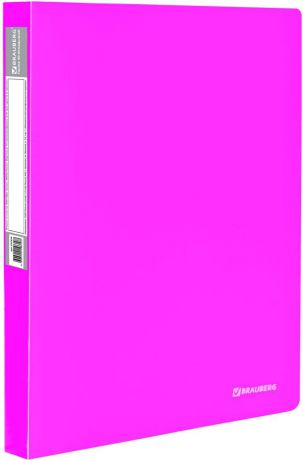 Папка с файлами Brauberg Neon, А4, 700 мкм, 227454, розовый, 40 вкладышей
