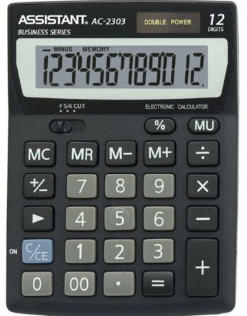 Настольный калькулятор Assistant F00028, черный