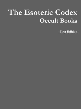 Simon Kingsley The Esoteric Codex. Occult Books