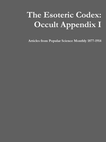 Mark Rogers The Esoteric Codex. Occult Appendix I