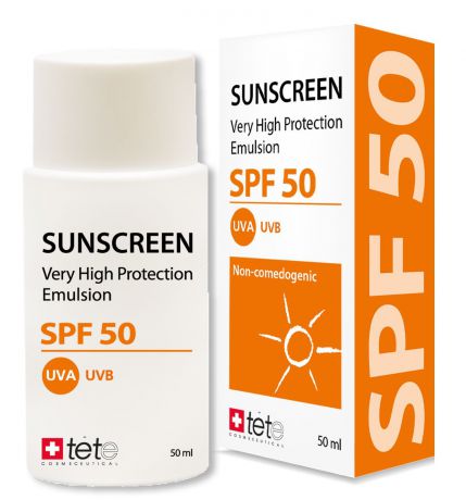 Флюид для лица солнцезащитный TETe Cosmeceutical Sunscreen SPF 50, 50 мл