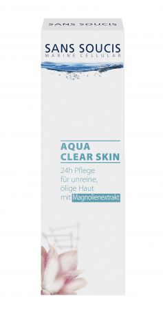Крем-гель Sans Soucis Aqua Clear Skin, для ухода за жирной кожей, с экстрактом магнолии, 40 мл