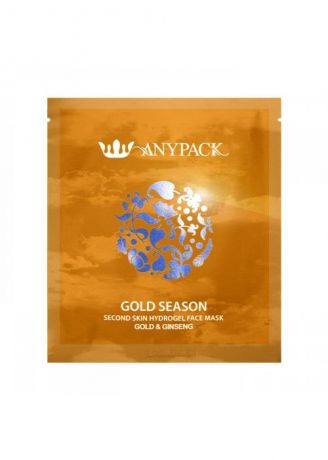 Маска косметическая Anypack ГИДРОГЕЛЕВАЯ ДЛЯ ЛИЦА GOLD SEASON (ЗОЛОТО И ЖЕНЬШЕНЬ)