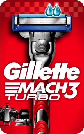 Бритвенный станок Gillette Mach3 Turbo, с 1 сменной кассетой