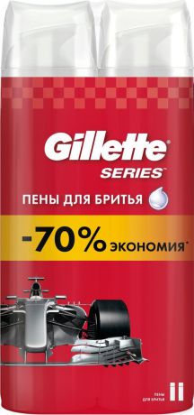Набор пен для бритья Gillette Series, 2 шт по 250 мл