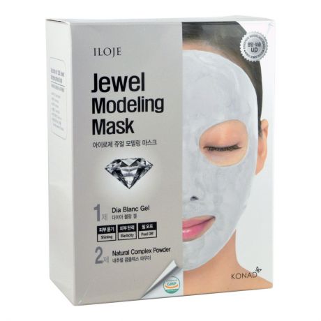 Маска косметическая Konad / Моделирующая маска для лица с алмазной пудрой, арт. 726622, 50 g*5, 5 g*5