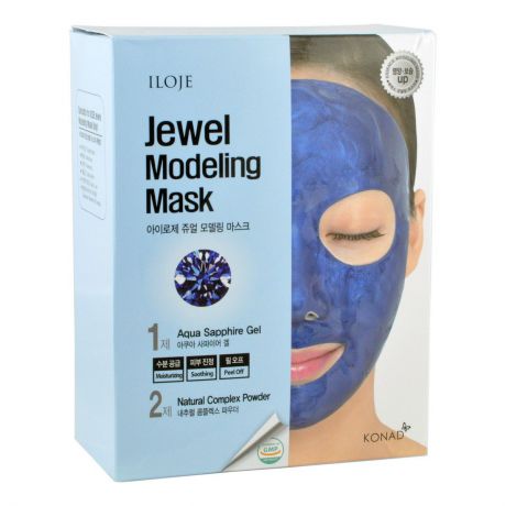 Маска косметическая Konad / Моделирующая маска для лица с сапфировой пудрой, арт. 726639, 50 g*5, 5 g*5