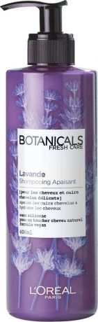 Шампунь для волос L'Oreal Paris Botanicals, Лаванда, для чувствительной кожи головы и тонких волос, 400 мл