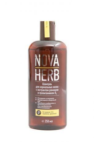Шампунь для волос Nova Herb с экстрактом ромашки для нормальных волос 250 мл