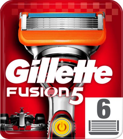 Сменные кассеты для бритв Gillette Fusion5 Power, 6 шт