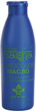 Масло для волос Aasha Herbals кокосовое, обогащенное маслом Брингараджа, 100 мл