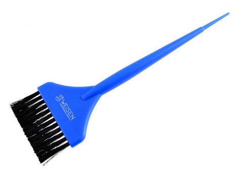 Кисть парикмахерская Weisen для окрашивания, широкая 62 мм, синяя, 1492 blue