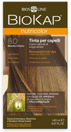 Краска для волос BioKap, тон 8.0 Светло-Русый, 140 мл