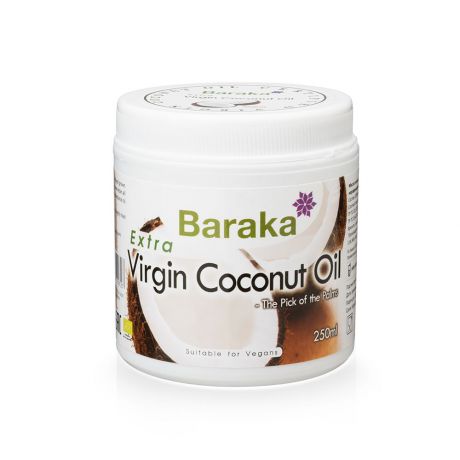 Масло кокосовое Baraka «Вирджин Органик», пищевое, нерафинированное, 250 мл
