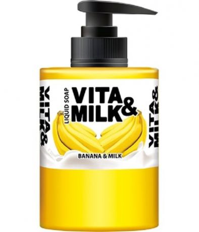 Жидкое мыло Vita&Milk Банан и молоко 300 мл