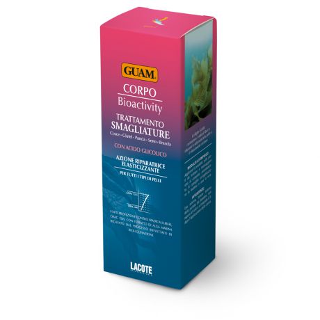 Биоактивный крем от растяжек Guam, с гликолевой кислотой, 150 мл