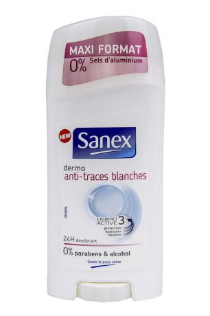 Дезодорант Sanex Дезодорант-стикс Natur Protect макси формат против белых следов без алюминия 65мл Франция
