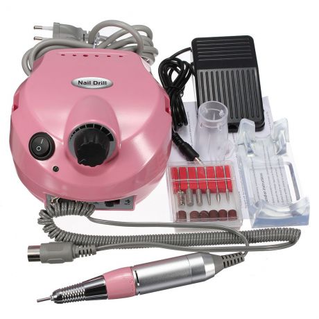 Аппарат для маникюра и педикюра Nail Drill 202-P, розовый
