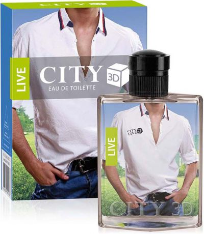 City Parfum Туалетная вода CITY 3D Live, 90 мл
