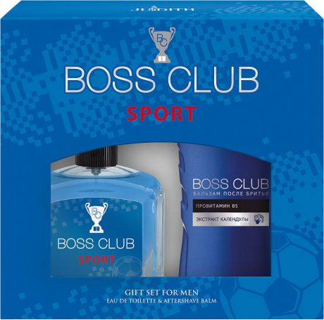 Парфюмерный набор Boss Club Sport: туалетная вода, 100 мл, бальзам после бритья, 150 мл