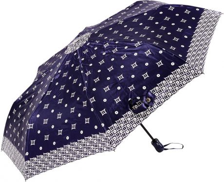 Зонт женский Doppler, автомат, 3 сложения, цвет: синий. 74660FGD