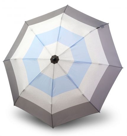 Зонт KNIRPS T.200 Medium Duomatic, голубой, серый