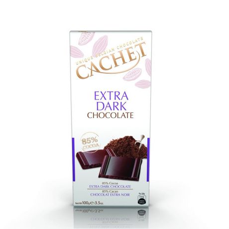 Шоколад Cachet - элитный бельгийский Экстра горький, 85% какао, 100 г