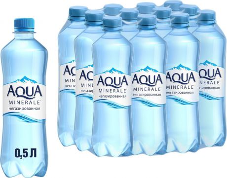 Вода Aqua Minerale, негазированная, питьевая, 12 шт по 500 мл