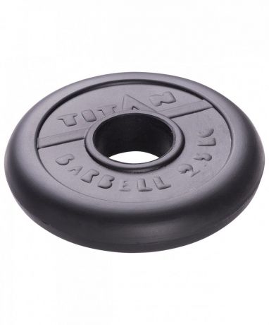 Диски TITAN Диск обрезиненный цвет: черный, внутренний диаметр 51 мм, 2,5 кг, черный