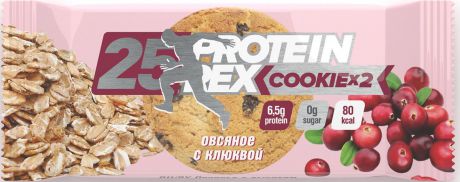 Фитнес питание Протеиновое печенье Protein Rex Овсяное с клюквой, 50 г