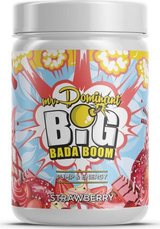 Напиток сухой Mr. Dominant Big Bada Boom, концентрат, клубника, 300 г