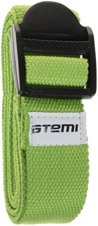 Ремешок для йоги "Atemi", цвет: зеленый, 180 х 3,5 см