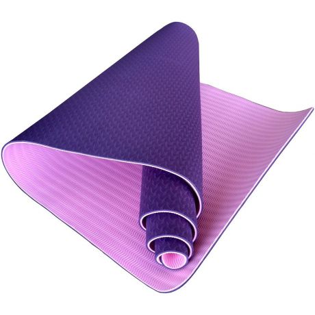 Коврик для йоги и фитнеса Hawk Коврик для йоги Hawk C33516 183х61х0,6 см (Фиолетовый), фиолетовый